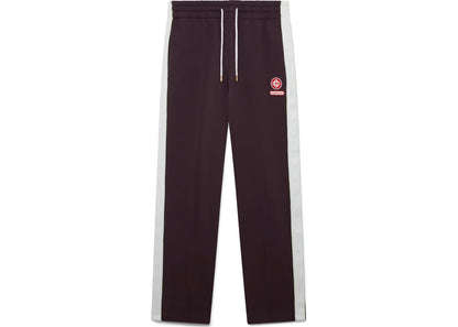 Casablanca Laurel Tape Sweatpants Dark Burgundy