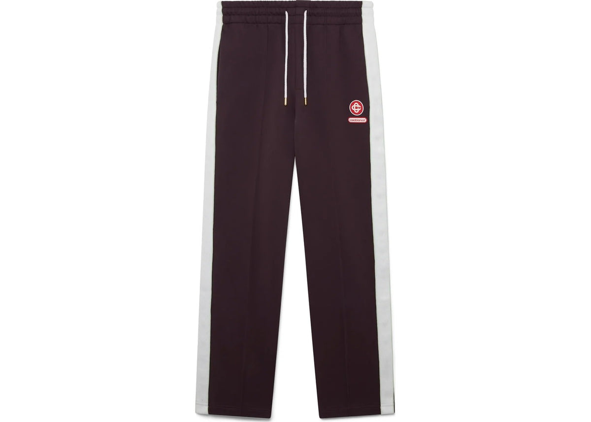 Casablanca Laurel Tape Sweatpants Dark Burgundy