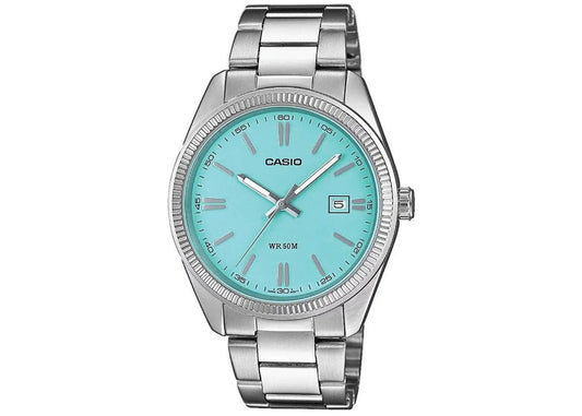 Casio Analog Tiffany Blue Silver | MTP1302D-2A2VEF