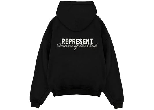 Represent Patron Of The Club Hoodie Black