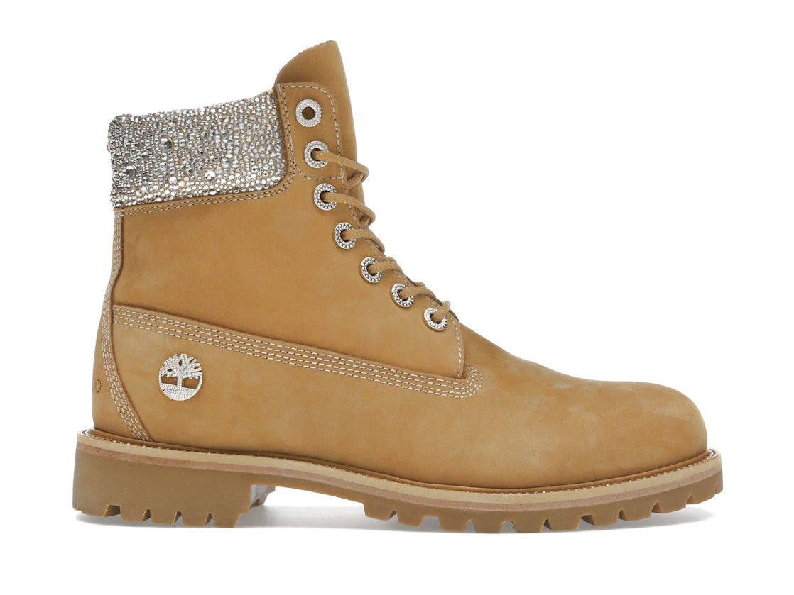 Timberland 6" Boot Jimmy Choo Premium Wheat Swarovski Crystal