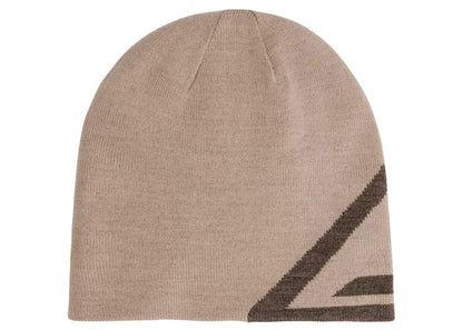 Represent 247 Logo Ribbed Knitted Beanie Moonrock Brown