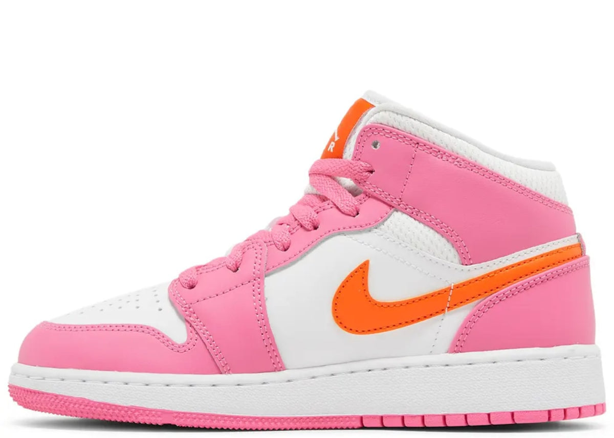 Jordan 1 Mid Pinksicle Safety Orange (GS)