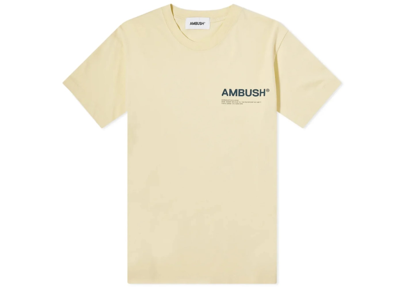 Ambush Solid Crewneck T-Shirt with Printed Logo