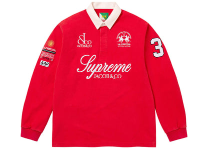 Supreme La Martina Jacob & Co Rugby Long Sleeve Polo Red