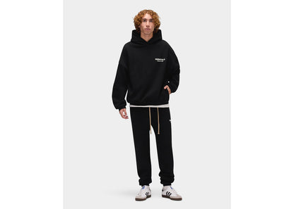 Fear of God Essentials Fleece Hoodie (FW24) Jet Black