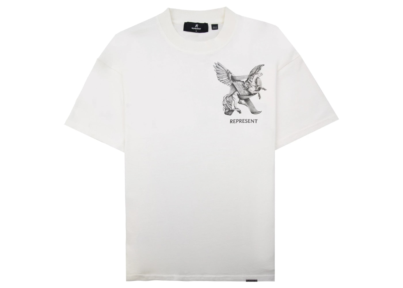 Represent Elegance In Motion T-Shirt Flat White