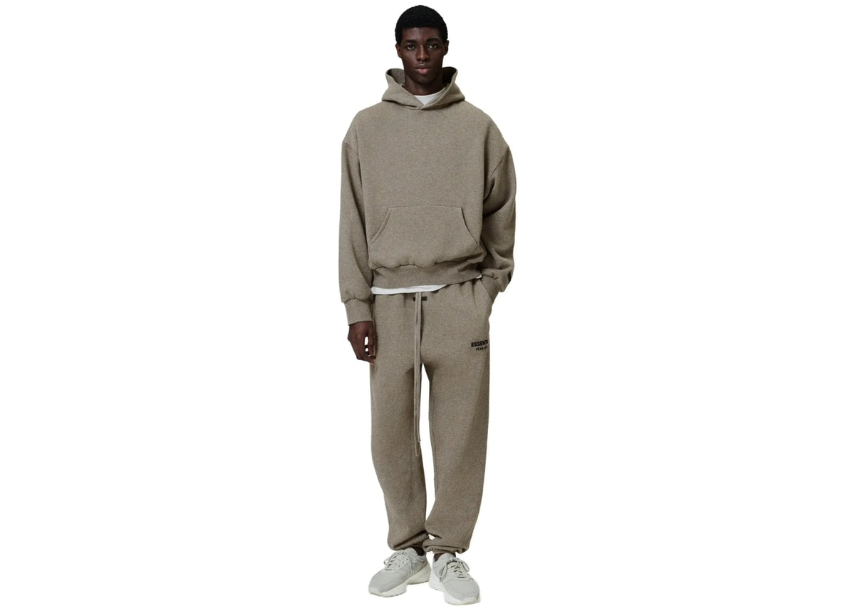 Fear of God Essentials Classic Fit Fleece Hoodie Homestead Heather