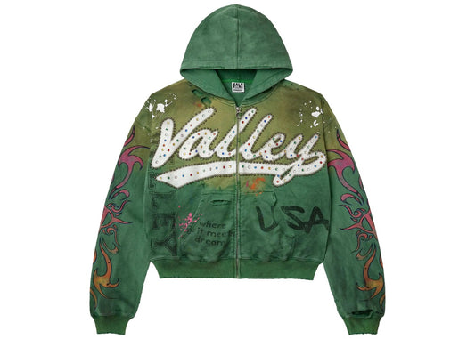 Vale Forever Inferno Zip Up Hoodie Green