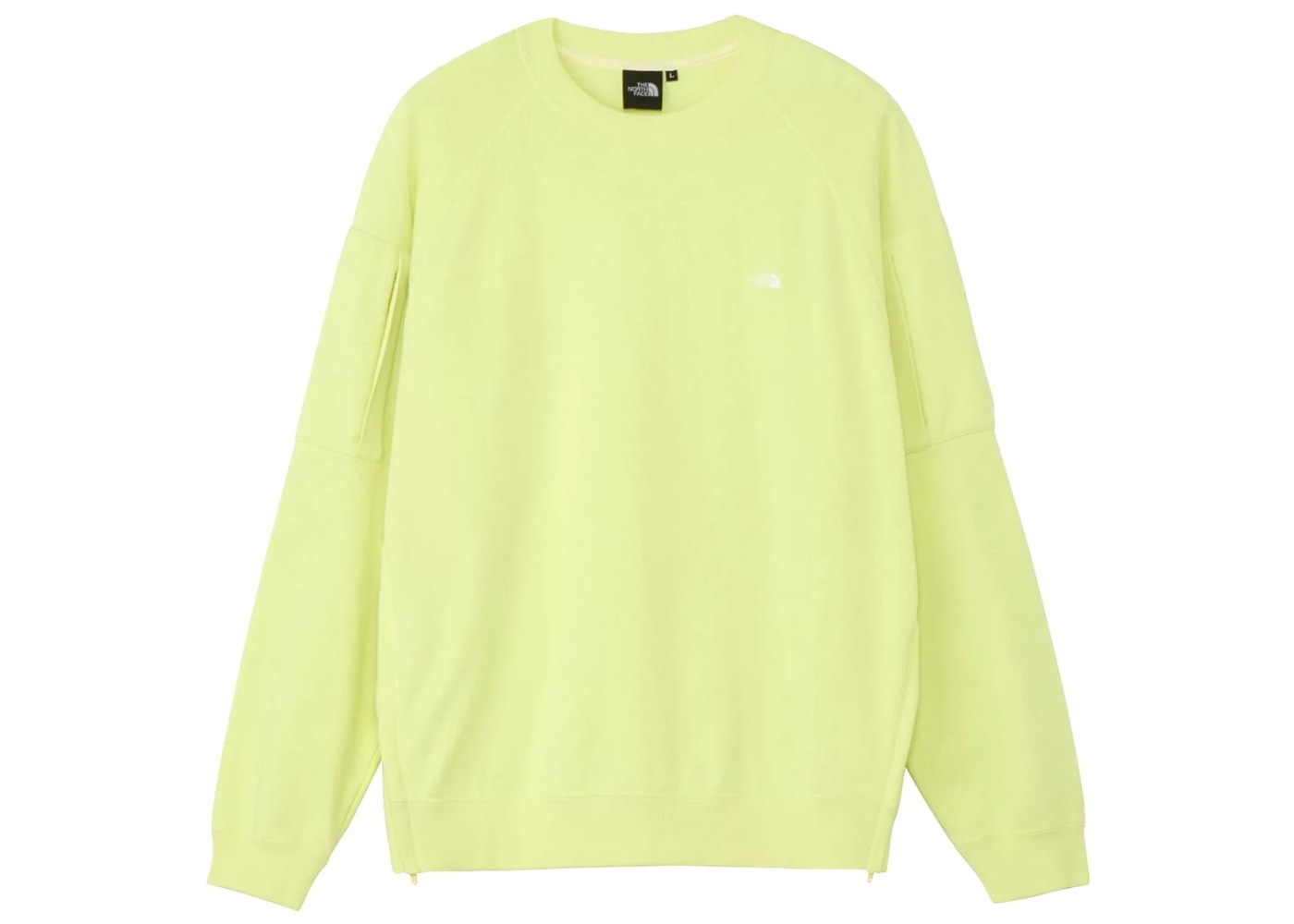 The North Face Evolution Simple Dome Oversized Crewneck Sweatshirt Green Yellow