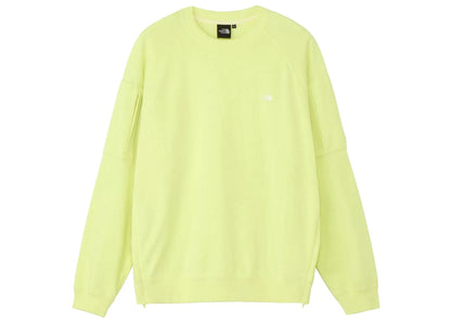 The North Face Evolution Simple Dome Oversized Crewneck Sweatshirt Green Yellow