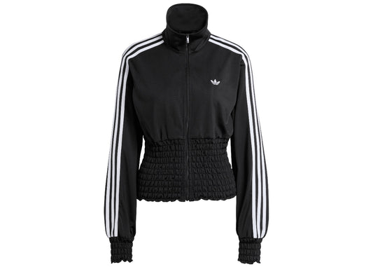 Adidas Smocked Firebird Track Top Black