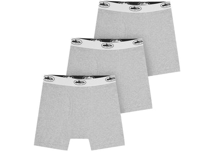 Corteiz Alcatraz Boxers (3 Pack) Grey