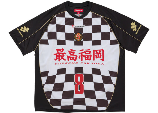 Supreme Checkerboard Soccer Jersey Black