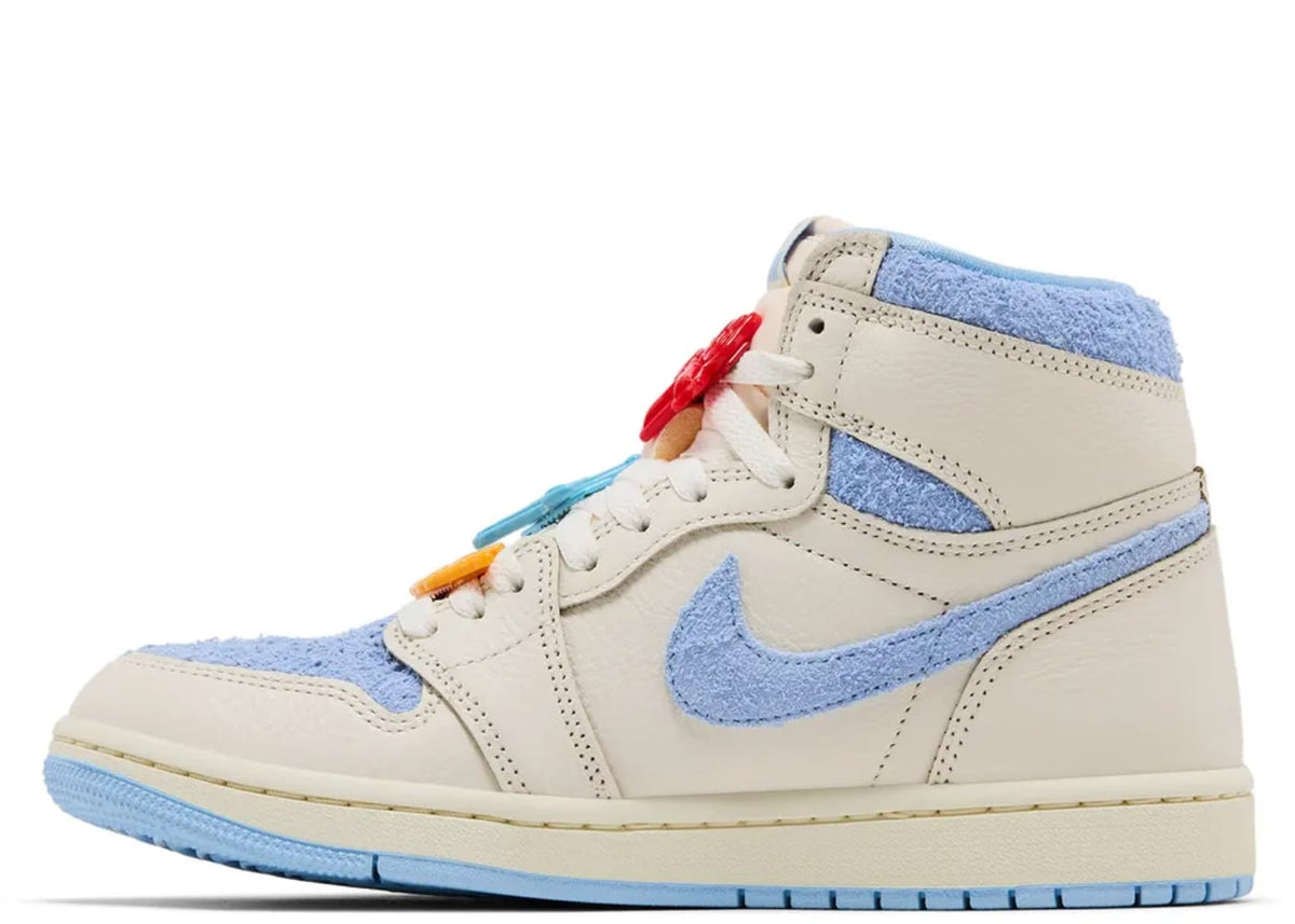Jordan 1 Retro High OG Pale Ivory Psychic Blue (Women's)
