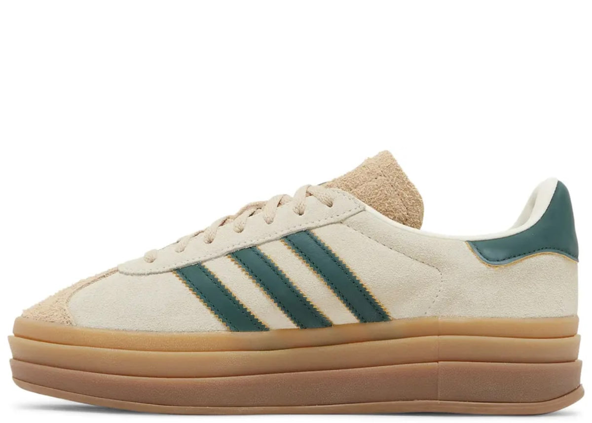 adidas Gazelle Bold Magic Beige Collegiate Green (Women's)