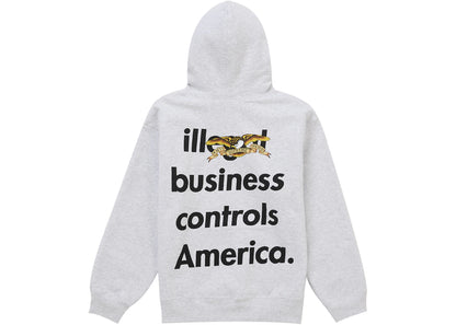 Supreme ANTIHERO Hooded Sweatshirt (FW25) Ash Grey