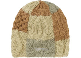 Supreme Block Knit Beanie Tan