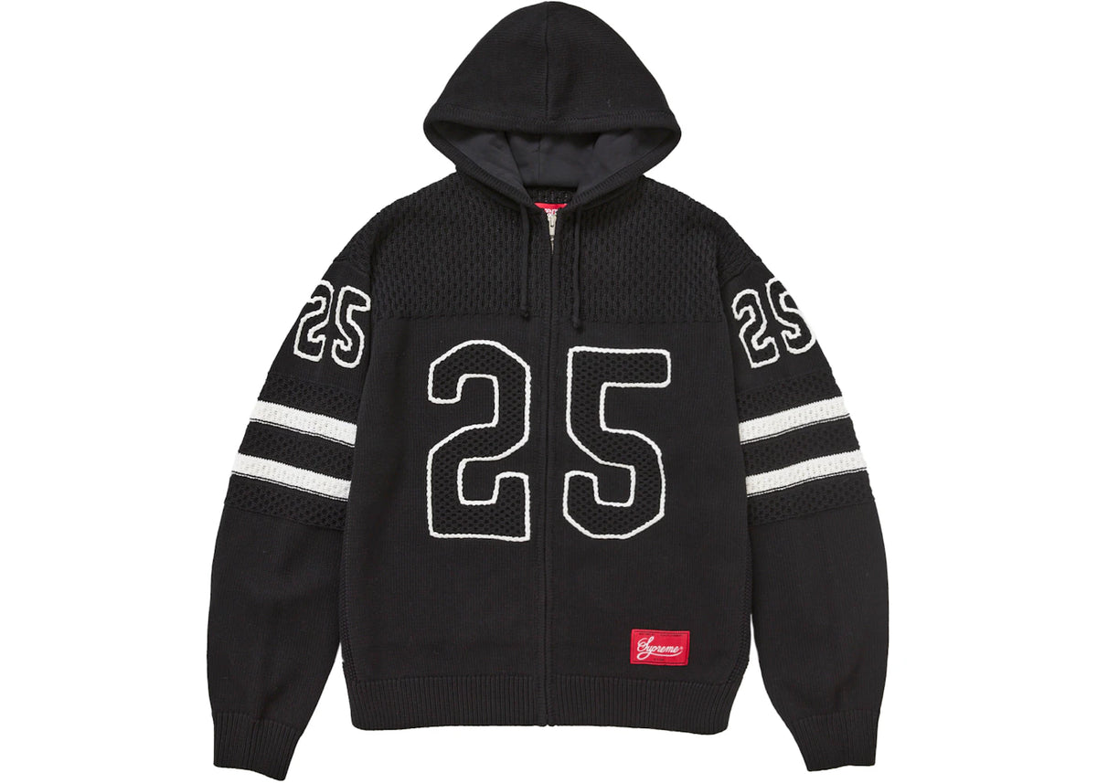Supreme Sport Zip Up Hooded Sweater (FW25) Black