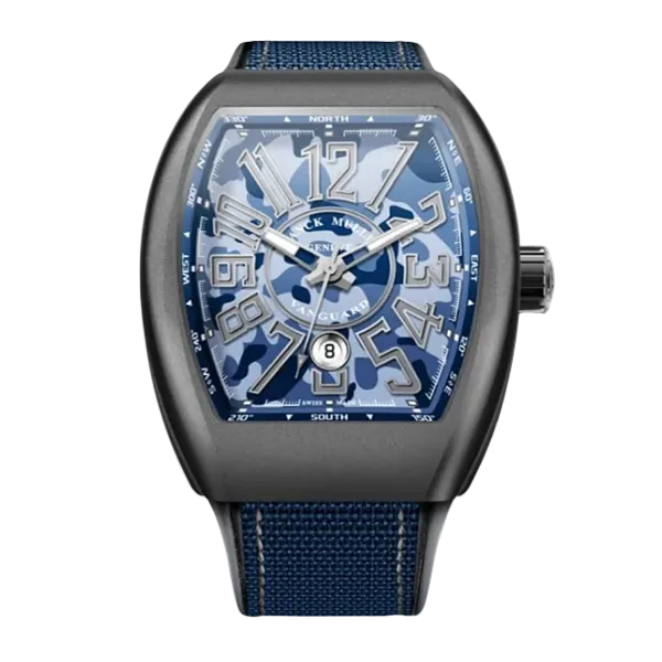 Franck Muller Vanguard Blue Camouflage | V 45 SC DT TT MC CAMO BL