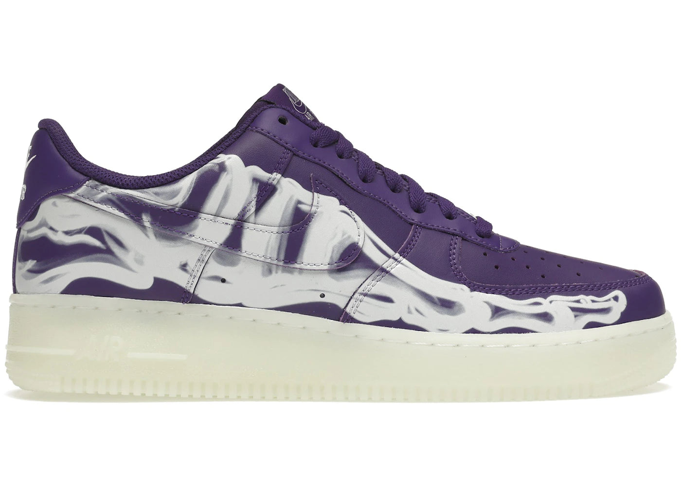 Nike Air Force 1 Low Purple Skeleton Halloween