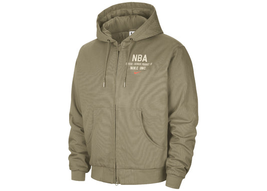Team 31 Men's Nike NBA Jacket Neutral Olive/Hyper Crimson/Antique Brass/Hyper Crimson