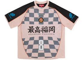 Supreme Checkerboard Soccer Jersey Pink