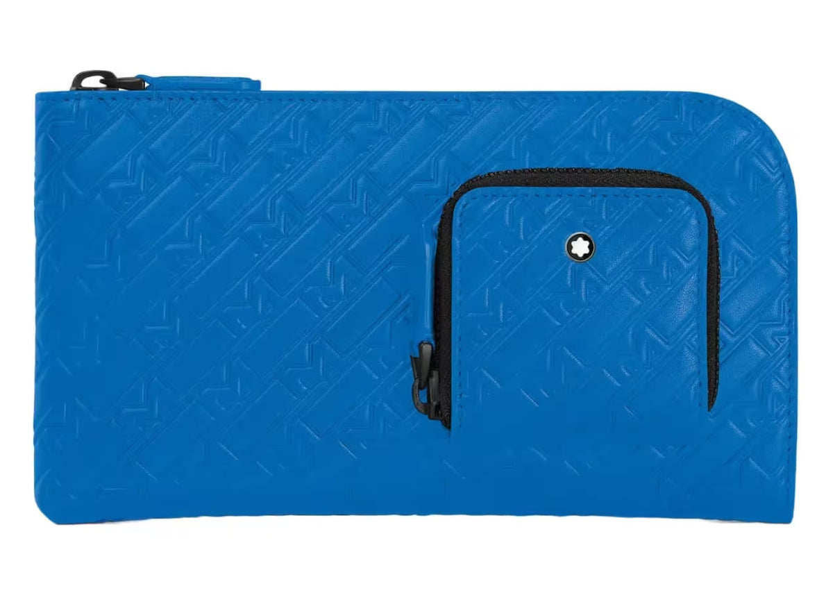 Montblanc M_Gram 4810 Wallet 6 cc With Pocket 130028 Blue
