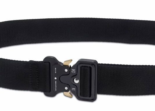 1017 ALYX 9SM Rollercoaster Belt With Logo Black