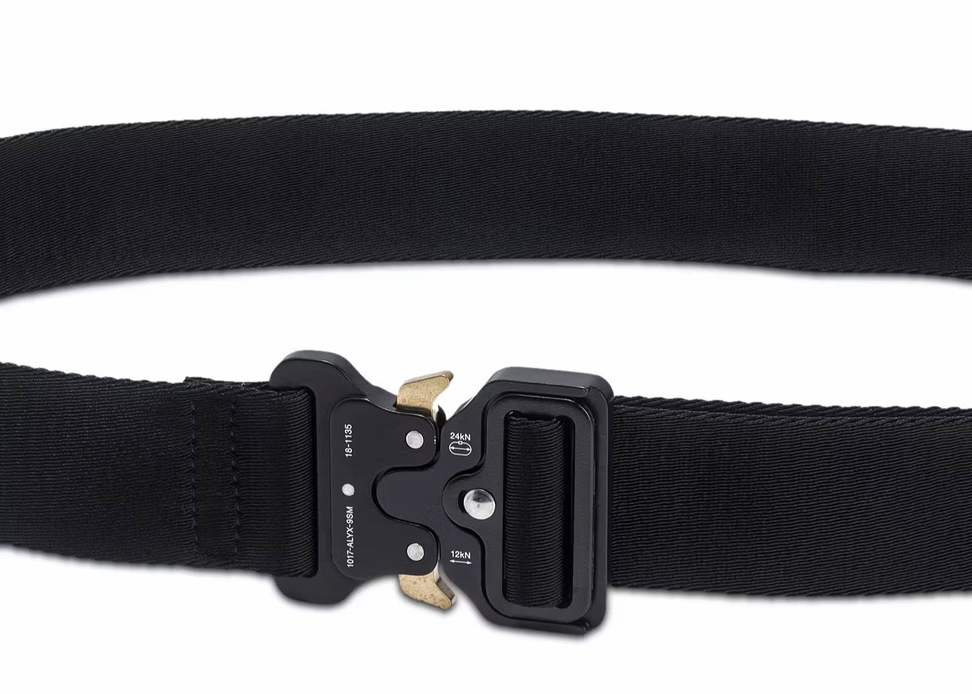 1017 ALYX 9SM Rollercoaster Belt With Logo Black