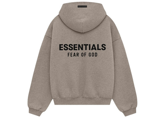Fear of God Essentials Fleece Hoodie (FW24) Heather Gray