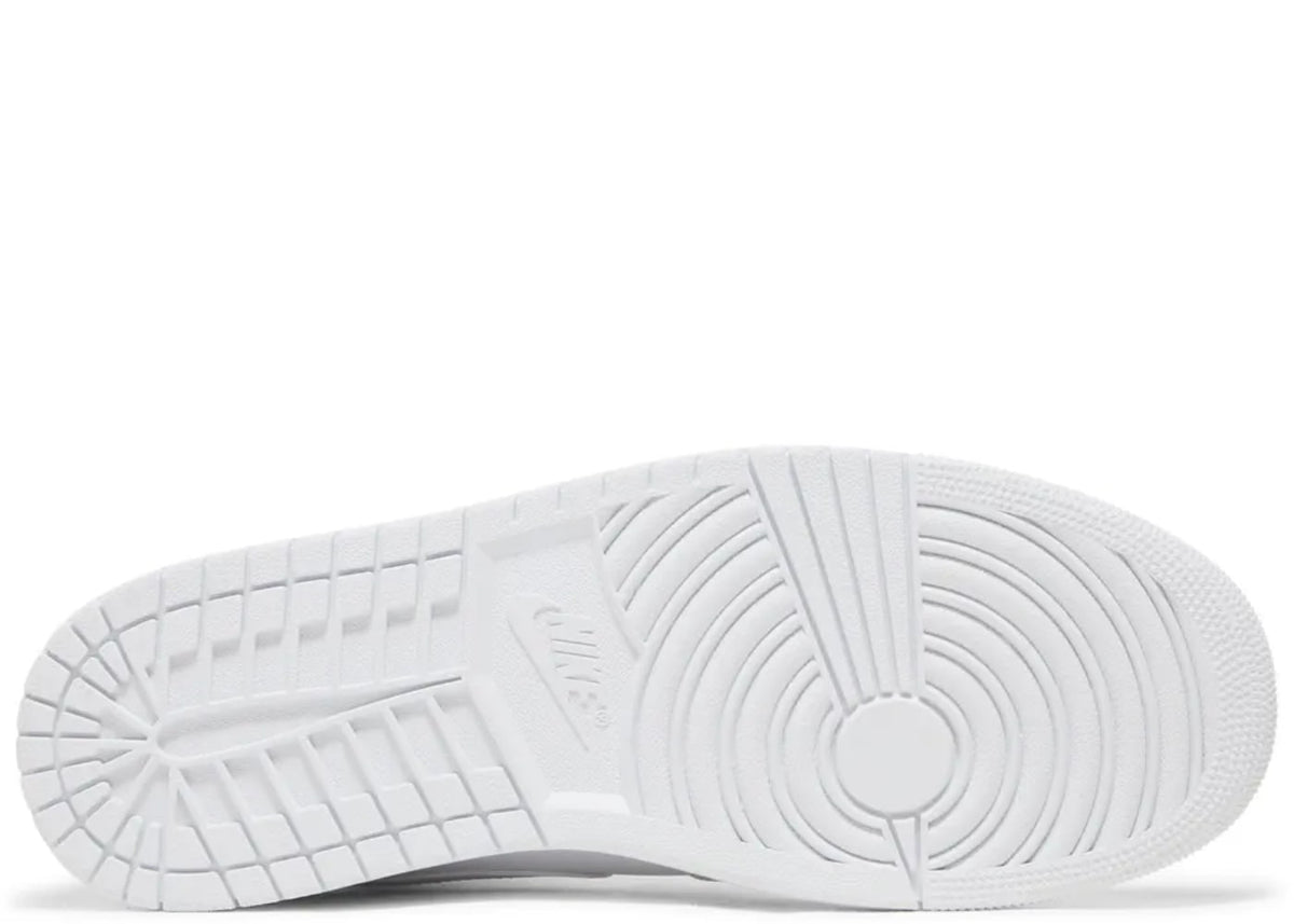 Jordan 1 Mid Triple White