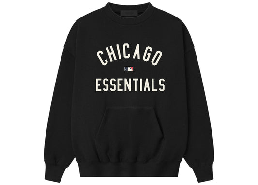 Fear of God Essentials White Sox Sport Crewneck Sweatshirt Vintage Black