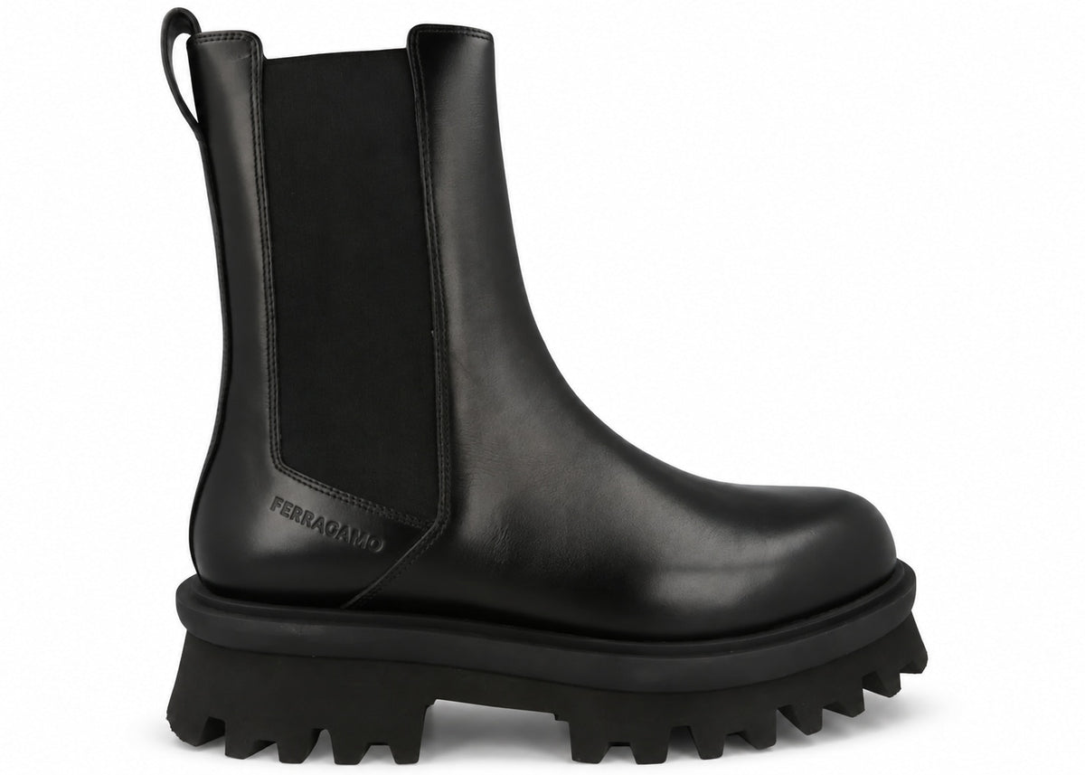 Ferragamo Flash Chelsea Boots Black