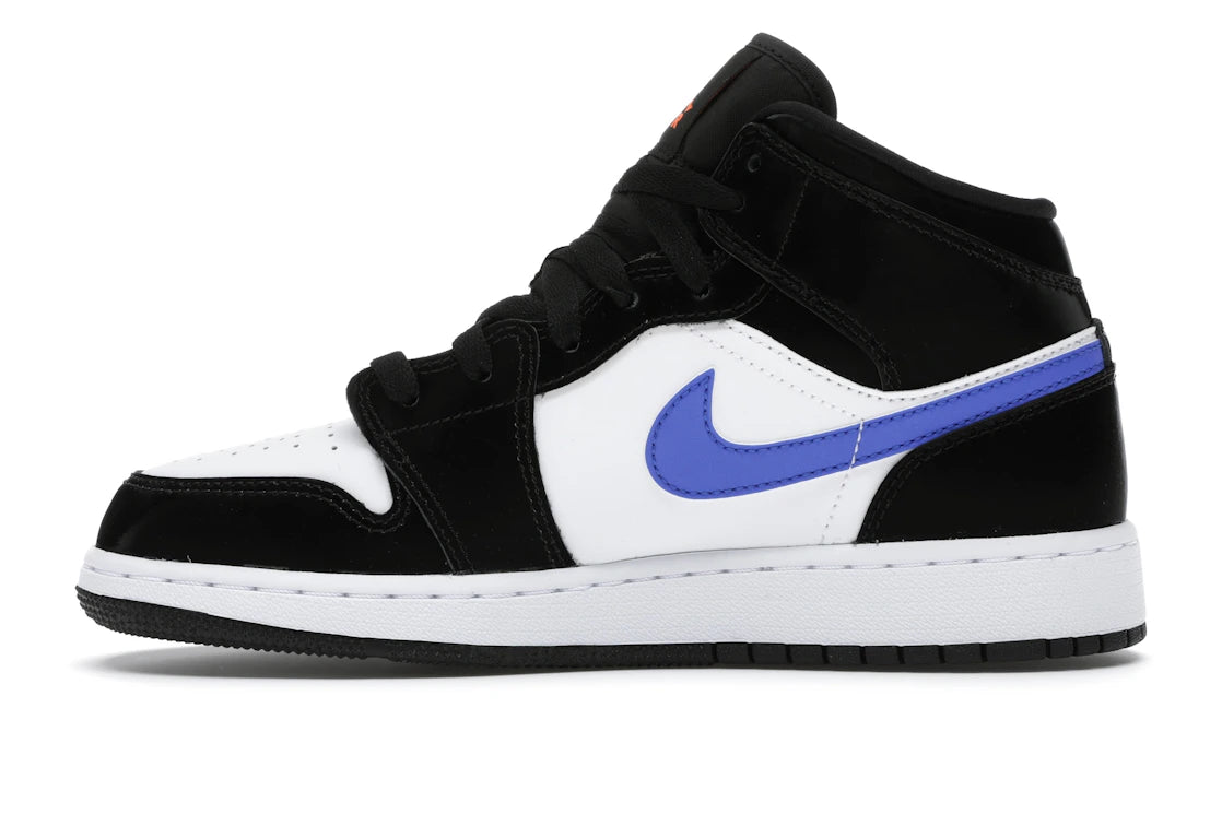 Jordan 1 Mid Black Racer Blue White (GS)