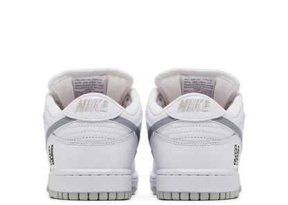 Nike SB Dunk Low Supreme 94 White Metallic Silver