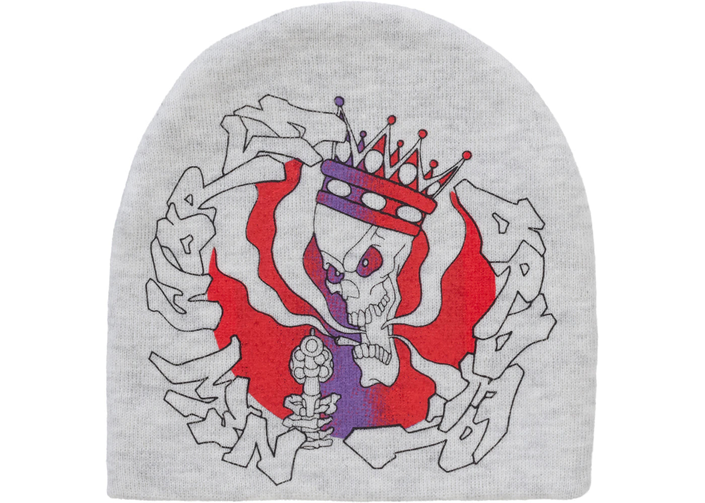 Supreme New World Order Beanie Heather Grey