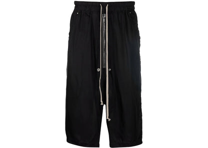 Rick Owens Bela Pods Drop-Crotch Shorts Black