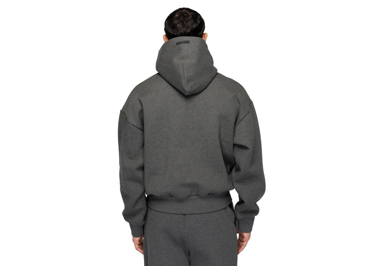 Fear of God Essentials Embossed Essentials Classic Hoodie Charcoal Heather Black