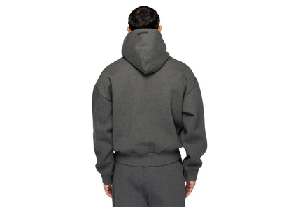 Fear of God Essentials Embossed Essentials Classic Hoodie Charcoal Heather Black