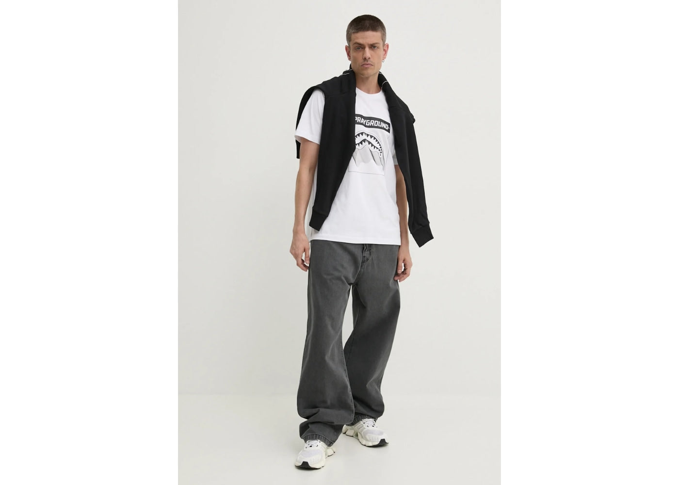 Sprayground Shark Layer T-shirt White