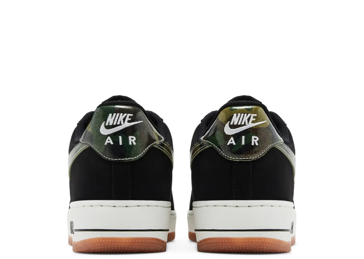 Nike Air Force 1 Low '07 LV8 Black Patent Camo Swoosh