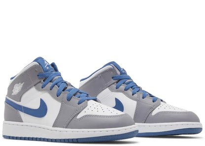 Jordan 1 Mid True Blue Cement (GS)