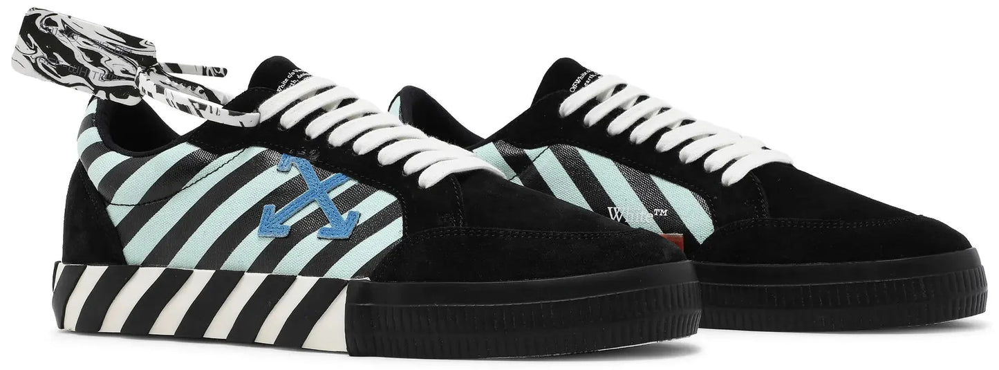Off White Vulcanized Vulc Low Top Black Blue Striped Arrow (SS21)