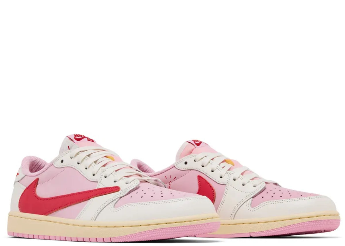 Jordan 1 Retro Low OG SP Travis Scott Sail Tropical Pink