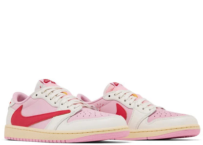 Jordan 1 Retro Low OG SP Travis Scott Sail Tropical Pink