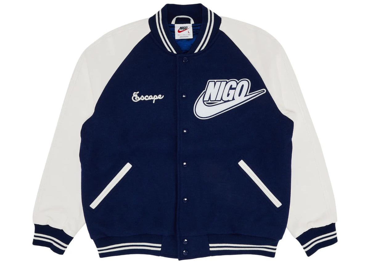 Nike Nigo NRG Varsity Jacket Navy