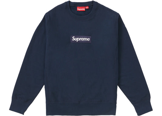 Supreme Box Logo Crewneck FW18 Navy