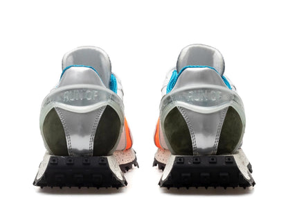 Run Of Ro1 Jet Seude Nylon Sneakers White