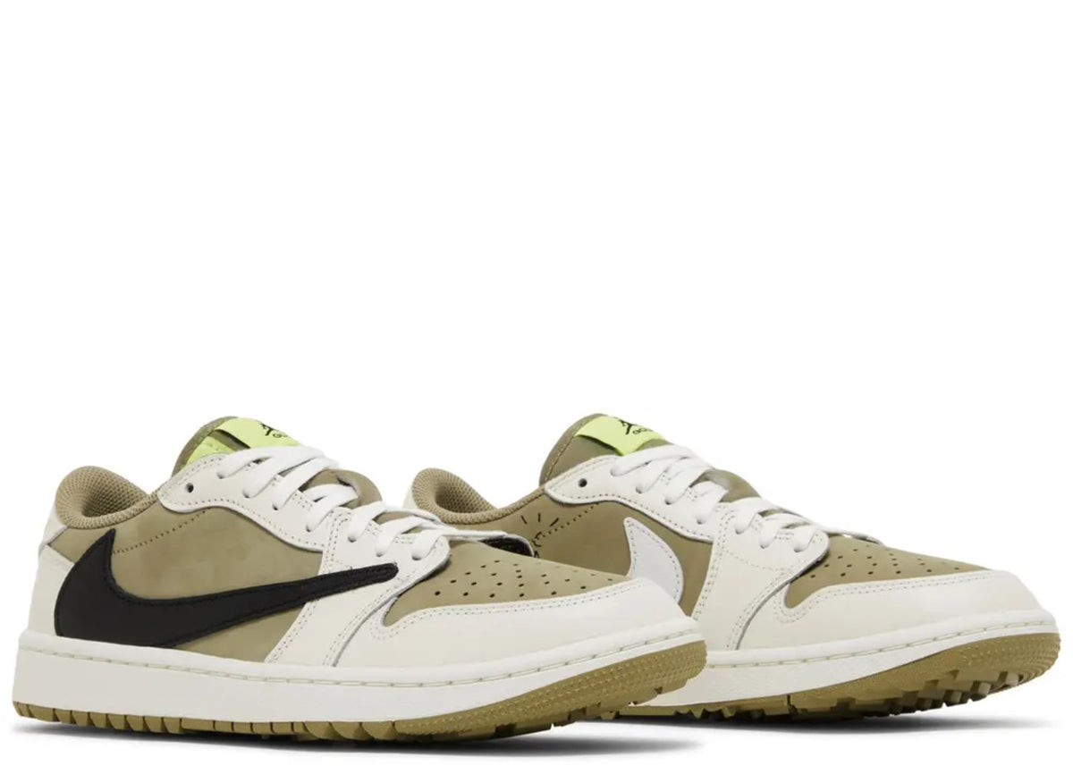 Air Jordan 1 Low Golf Travis Scott Olive Black